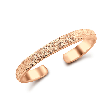 Rose Gold Plated Toe Ring Rough Pattern CTR-F02-02-RO-GP